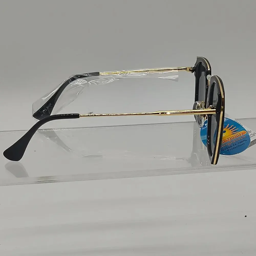 322 blackgold square sunglasses with